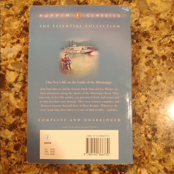 4/$15🌻 The Adventures of Tom Sawyer book - Picture 3 of 3